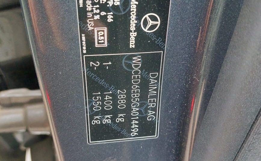 MERCEDES BENZ GLE 2016