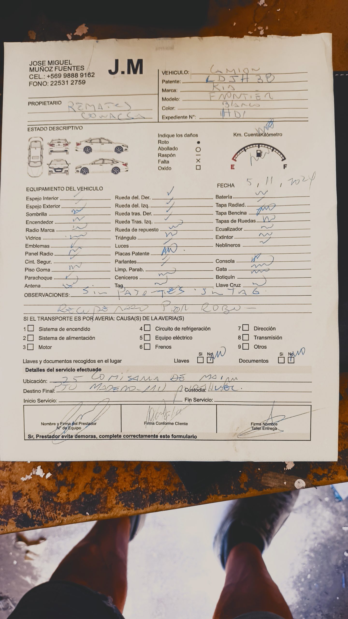 KIA MOTORS FRONTIER 2019