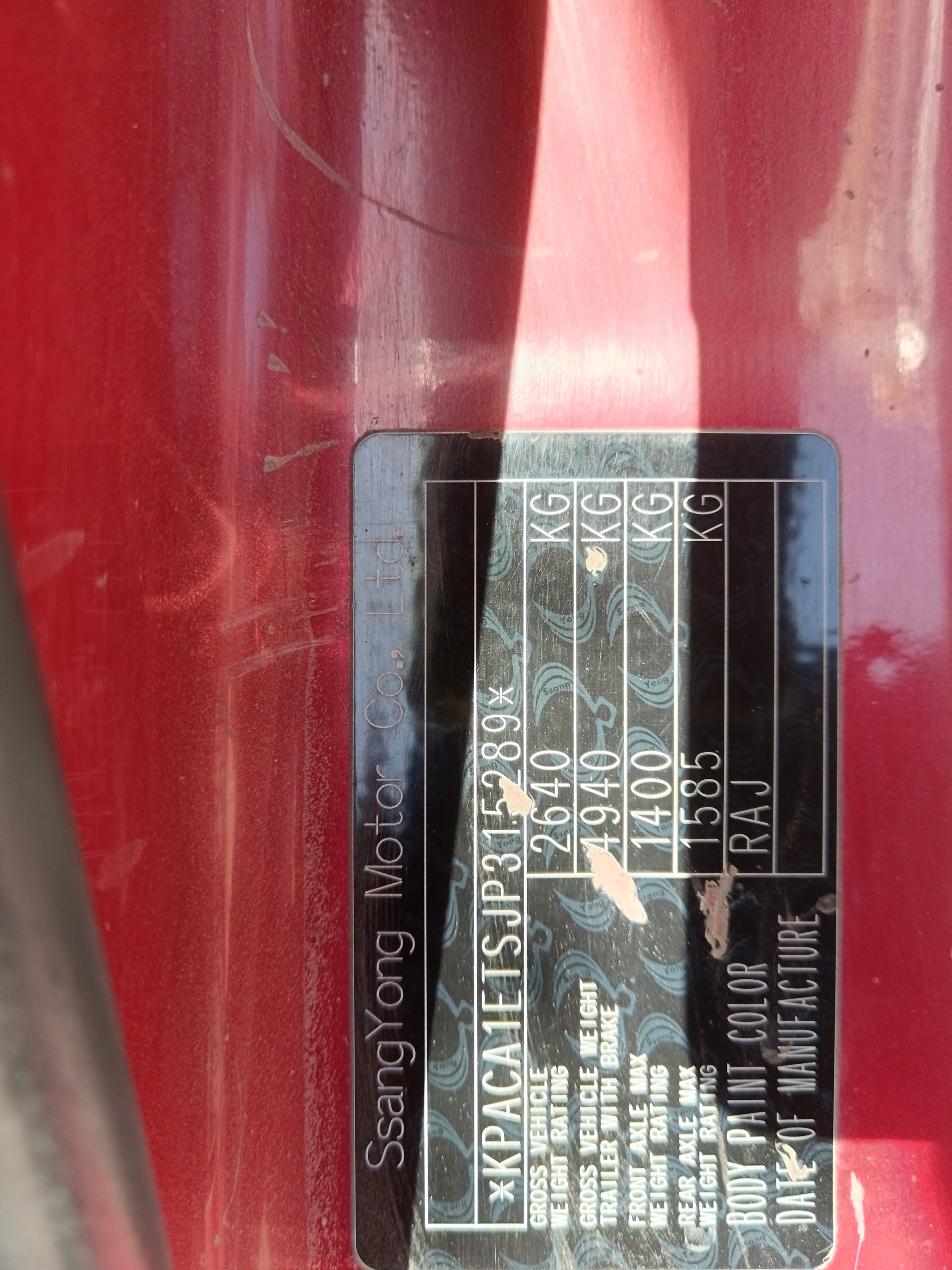 SSANGYONG ACTYON –