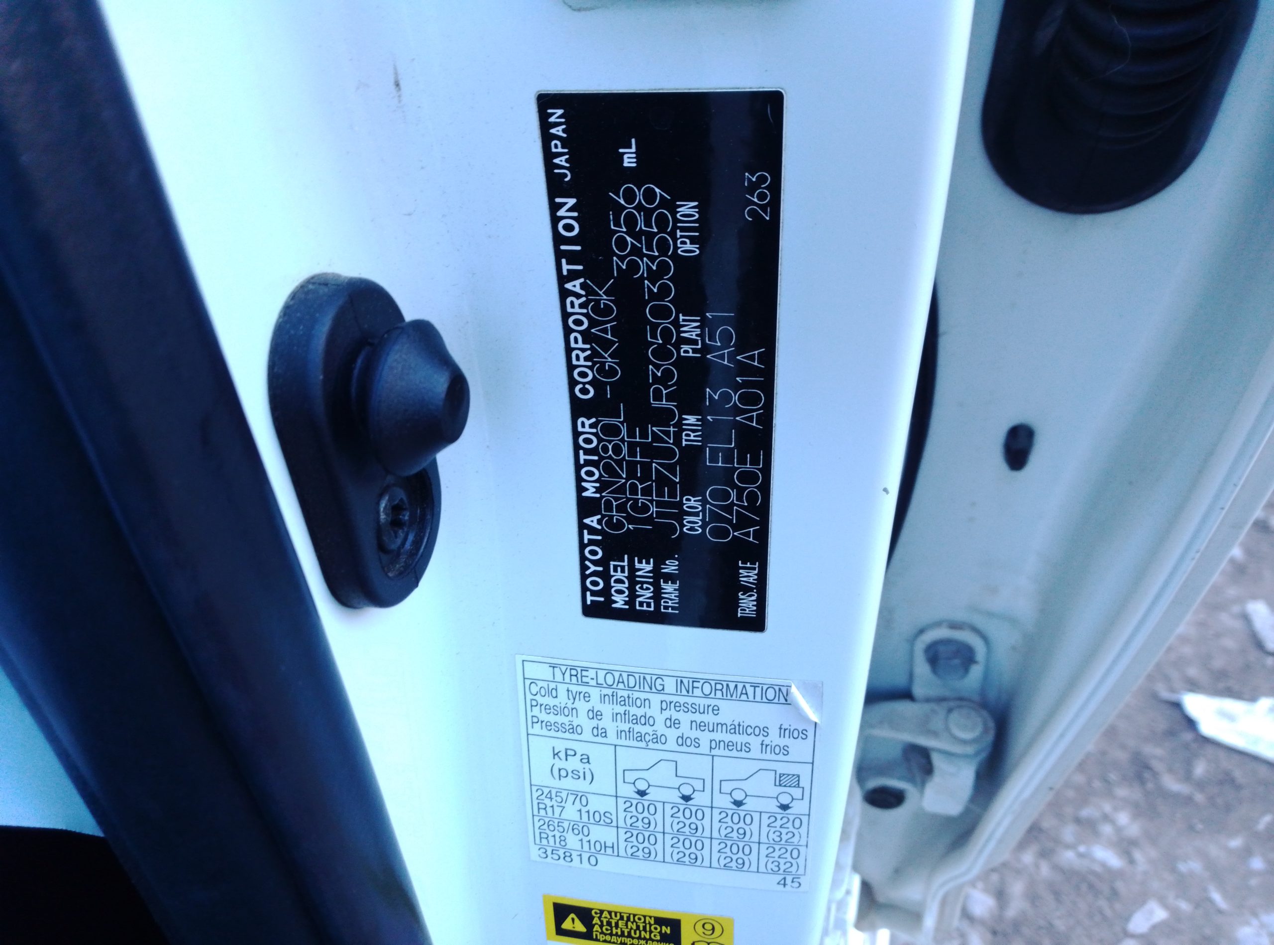 TOYOTA 4RUNNER 2012