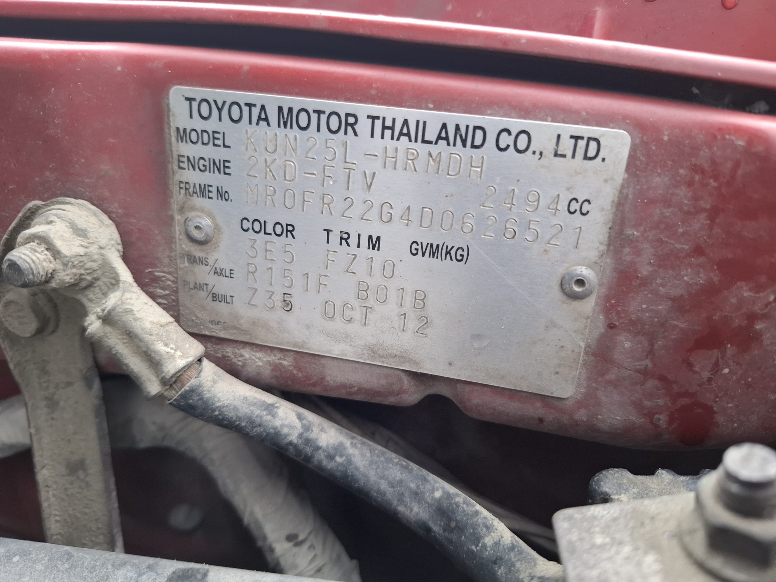 TOYOTA HI LUX 2013